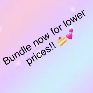 BUNDLE NOW FOR A LOWER PRICE!! :)